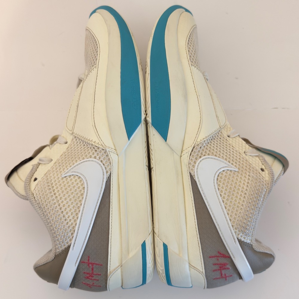 Nike JA 1 Seasonal Men's Size 9.5 Coconut Milk Blue Basketball Shoes DR8785-102